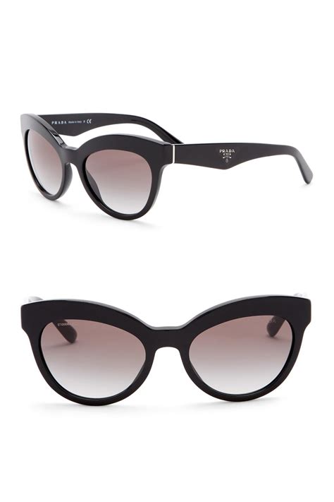 prada catwalk round sunglasses 53mm|prada cat eye studded sunglasses.